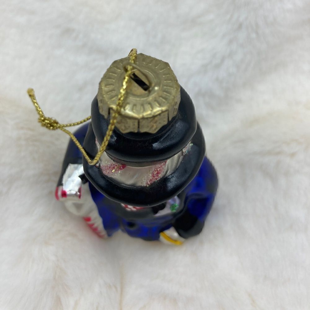 Vintage Hand Blown Glass Snowman Ornament - Picture 7 of 7